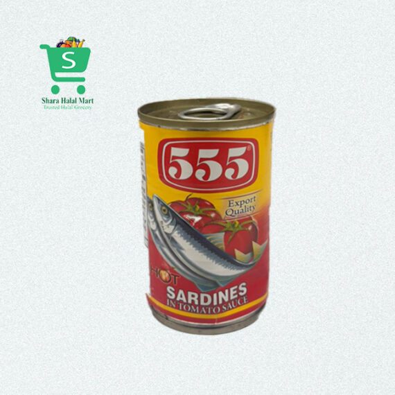 555 Sardines in Tomato Sauce – Hot (155g)